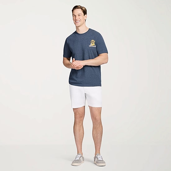 IZOD Saltwater Soft Wash Mens Crew Neck Short Sleeve Classic Fit Graphic T-Shirt