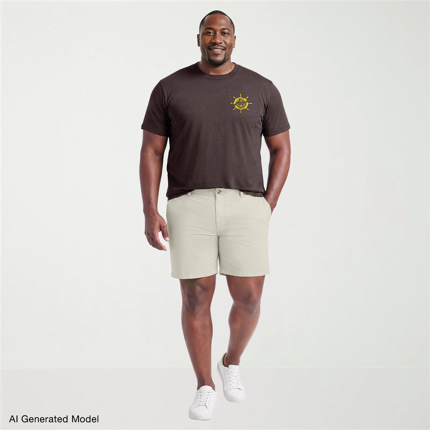 IZOD Saltwater Mens Crew Neck Short Sleeve Classic Fit Big and Tall Graphic T-Shirt