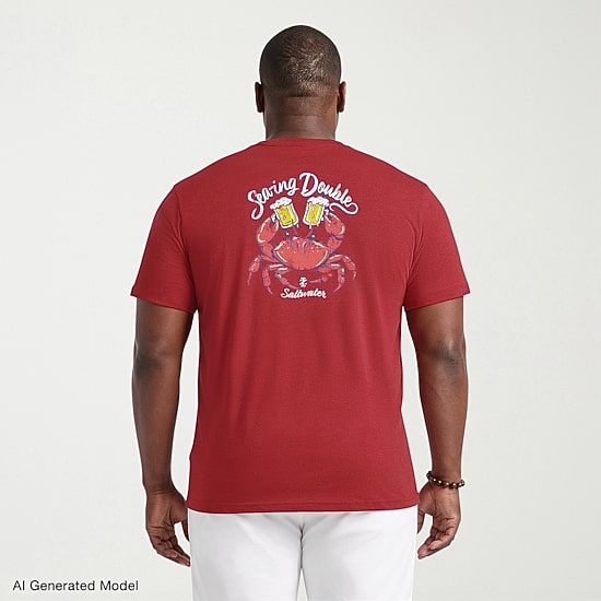 Hi-Bond modified Tシャツ　 シナーズ　リコサイン入り サイズM IZOD Saltwater Mens Crew Neck Short Sleeve Classic Fit Big and