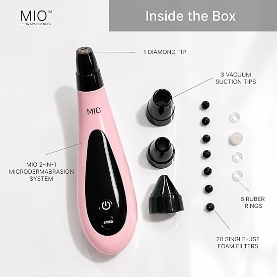 Spa Sciences Mio Microdermabrasion And Pore Extraction Skin Resurfacing System