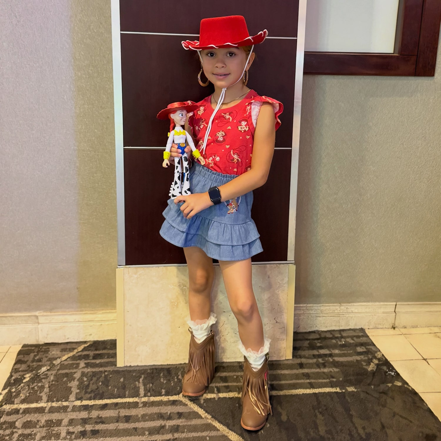 Ground Up Little & Big Kid Girls Toy Story Jessie Flat Heel Cowboy Boots