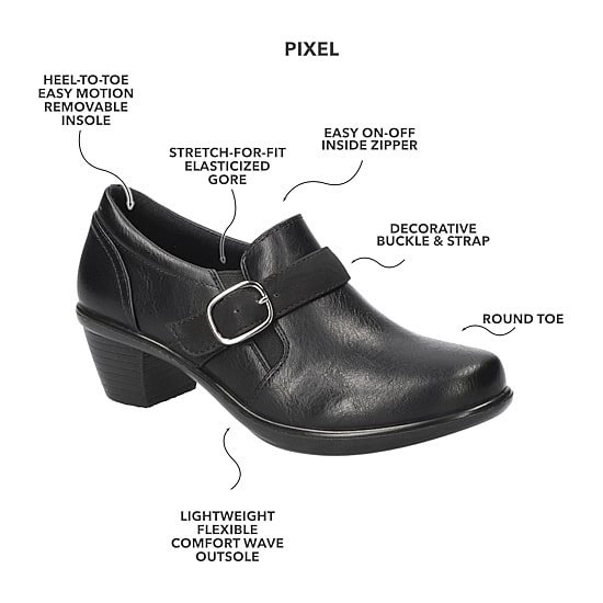Easy Street Pixel Womens Round Closed Toe Clogs