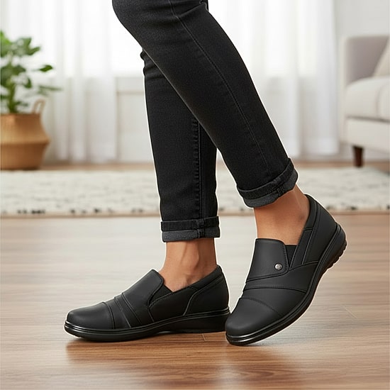 Easy Street Zilla Womens Round Closed Toe Slip-On Shoe