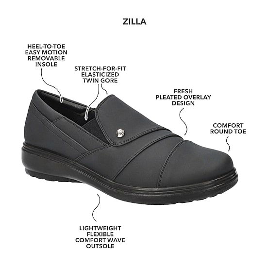 Easy Street Zilla Womens Round Closed Toe Slip-On Shoe