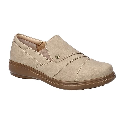 Easy Street Zilla Womens Round Closed Toe Slip-on Shoe In Beige