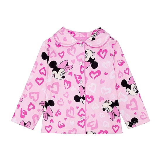 Disney Collection Toddler Girls Minnie Mouse Long Sleeve 2-pc. Pajama Set