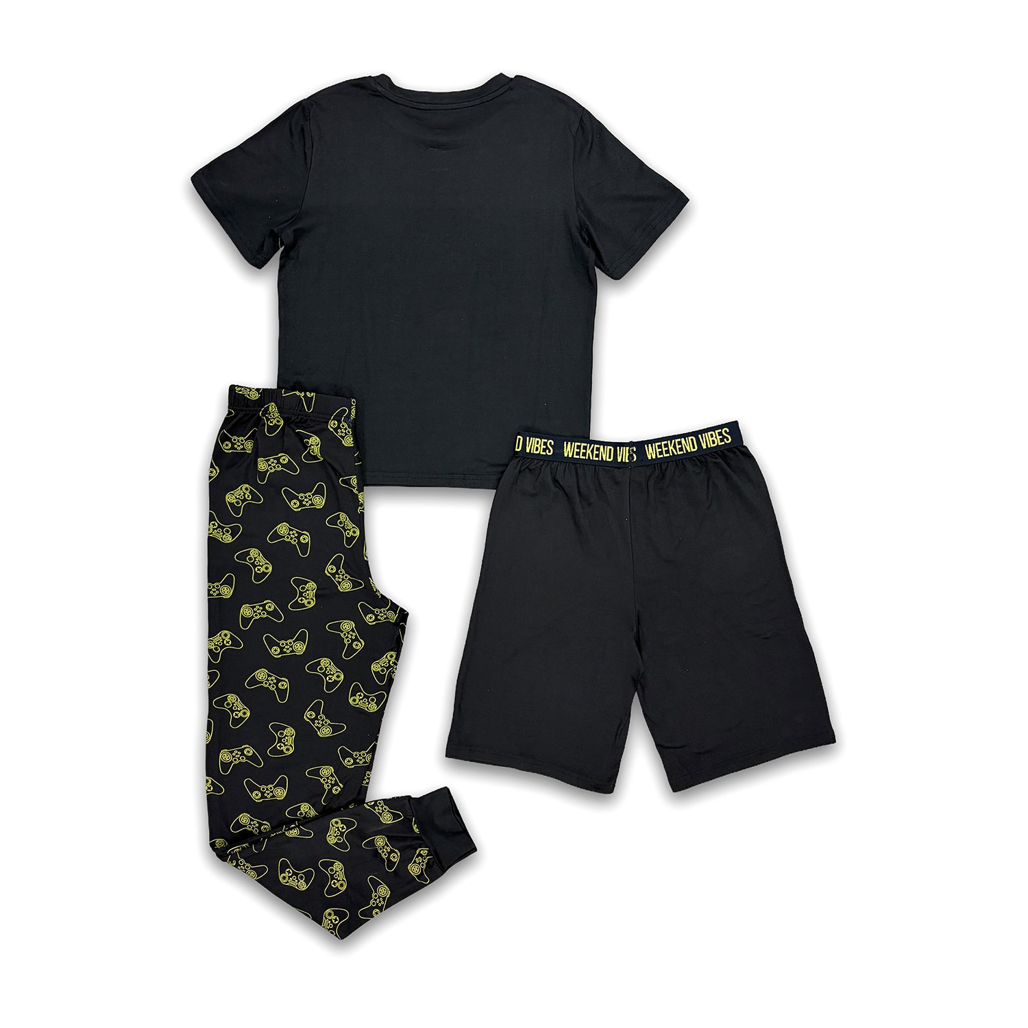 Dream Big Peace Out Little & Kid Boys Crew Neck Short Sleeve 3-pc. Pajama Set