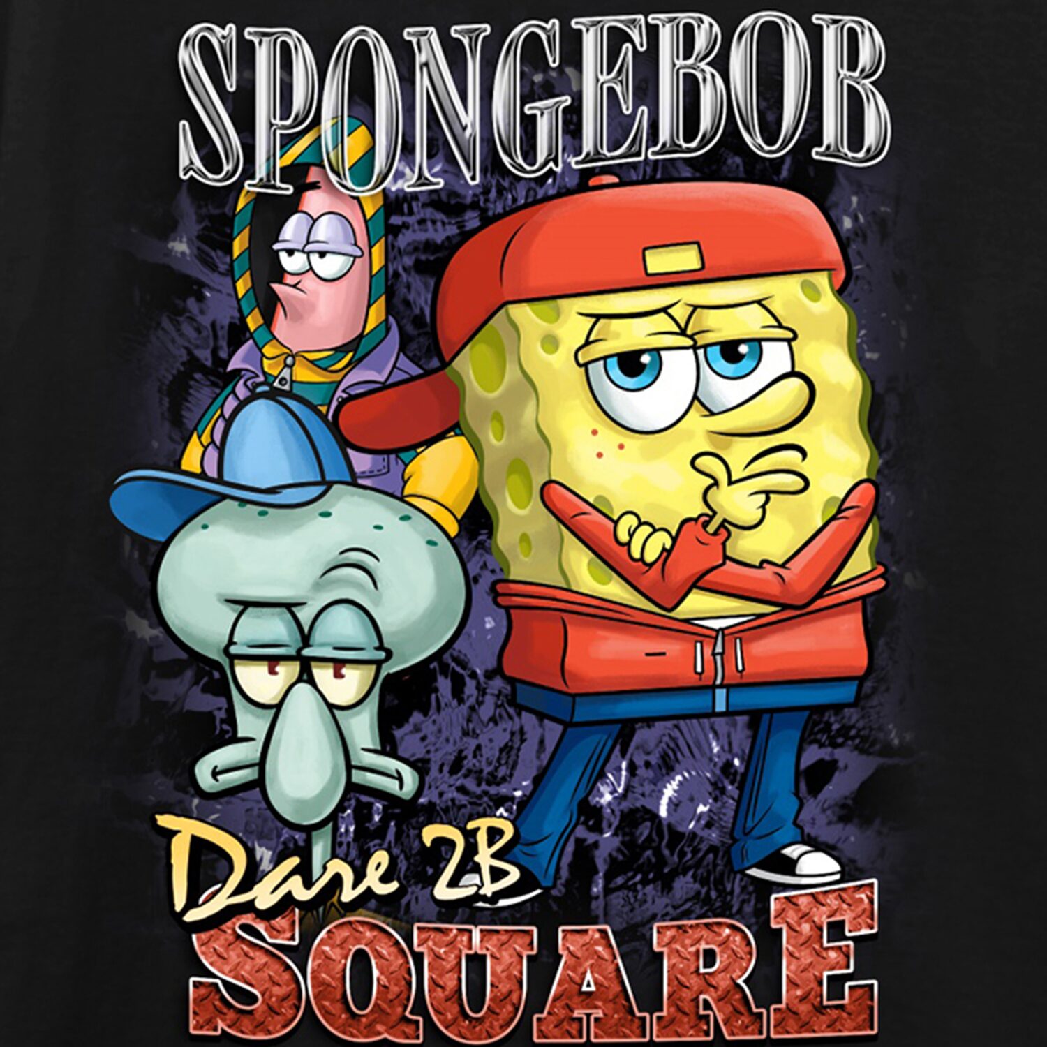 Mens Crew Neck Short Sleeve Regular Fit Spongebob Graphic T-Shirt