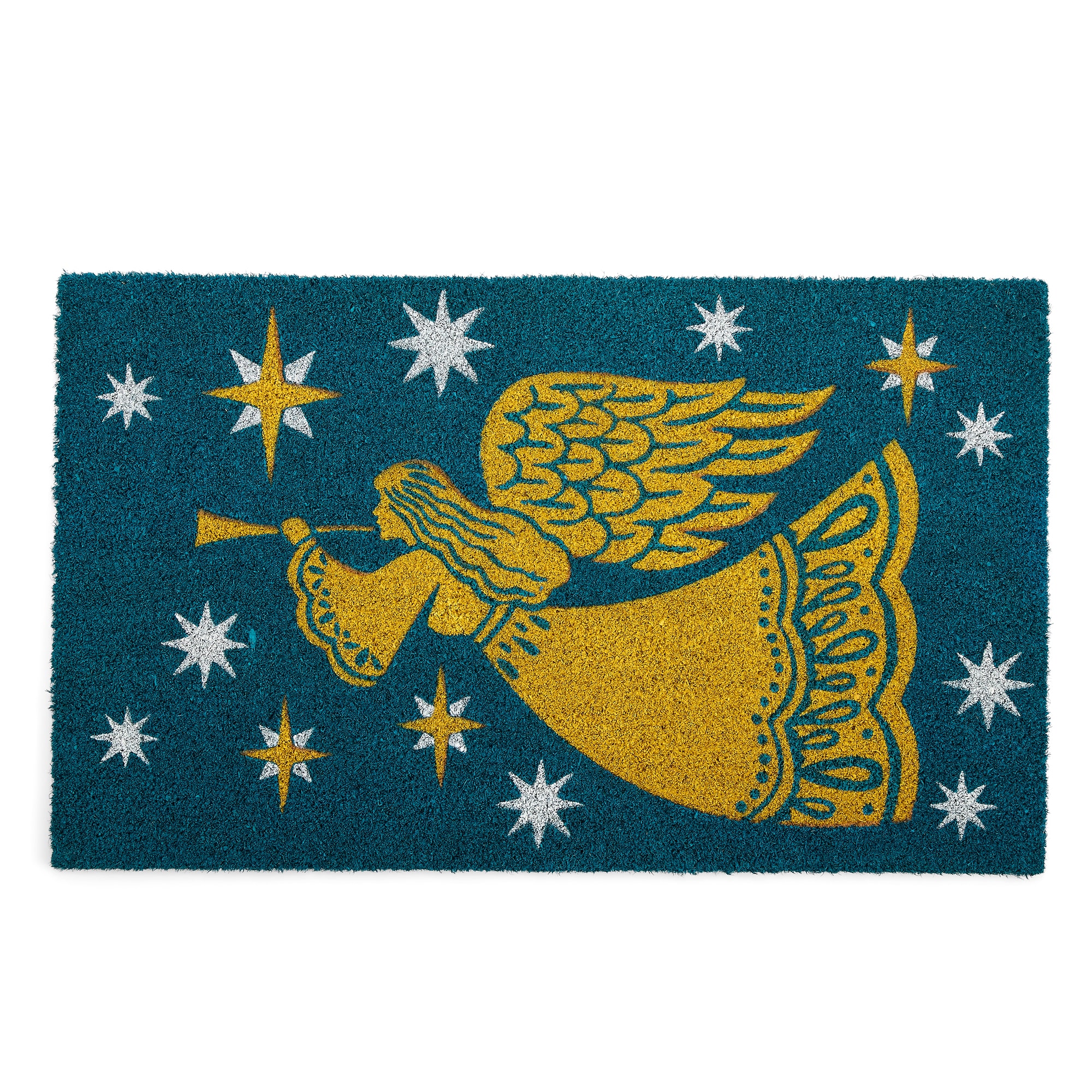 North Pole Trading Co. Angel Indoor Outdoor Rectangular Doormat