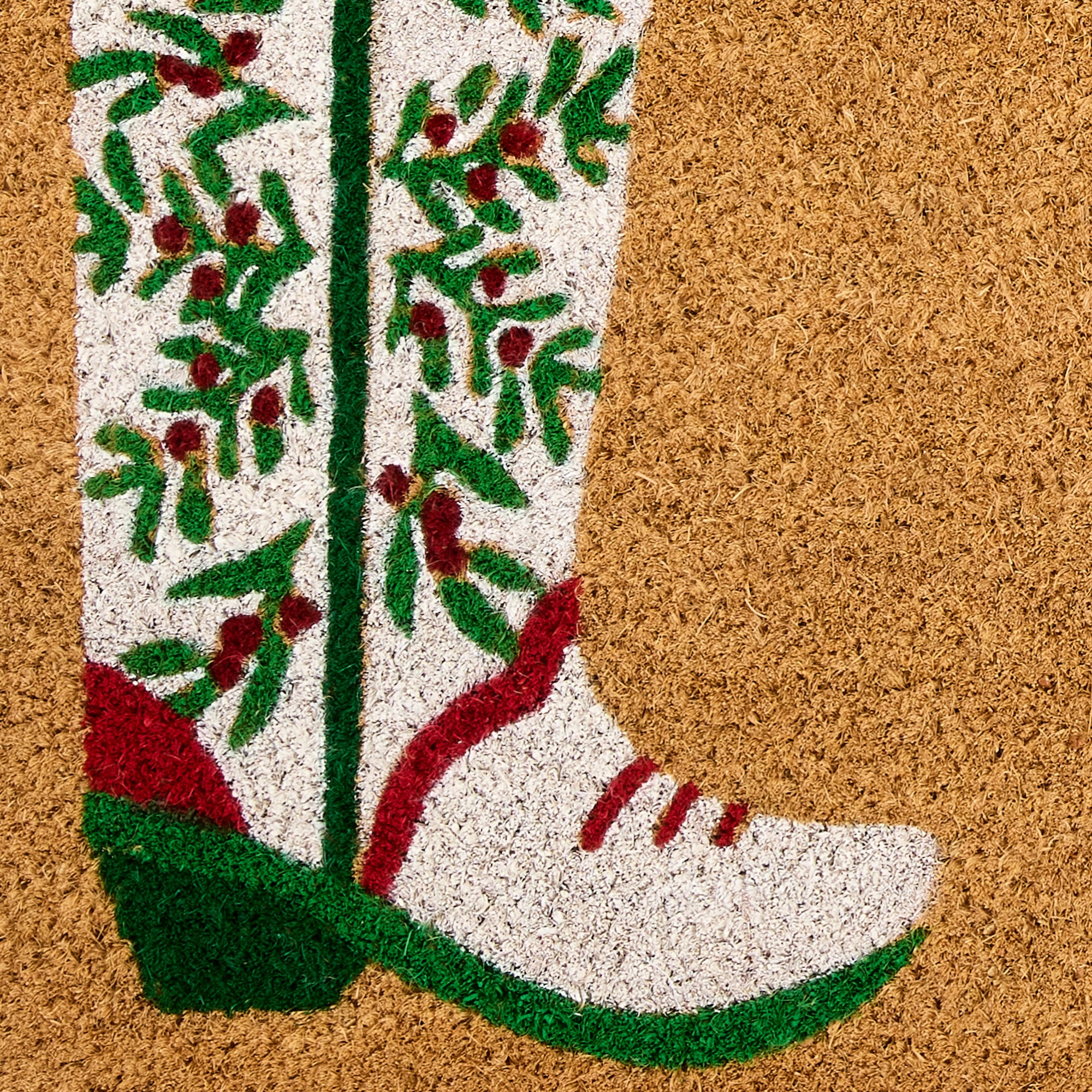 North Pole Trading Co. Cowboy Boot Indoor Outdoor Rectangular Doormat