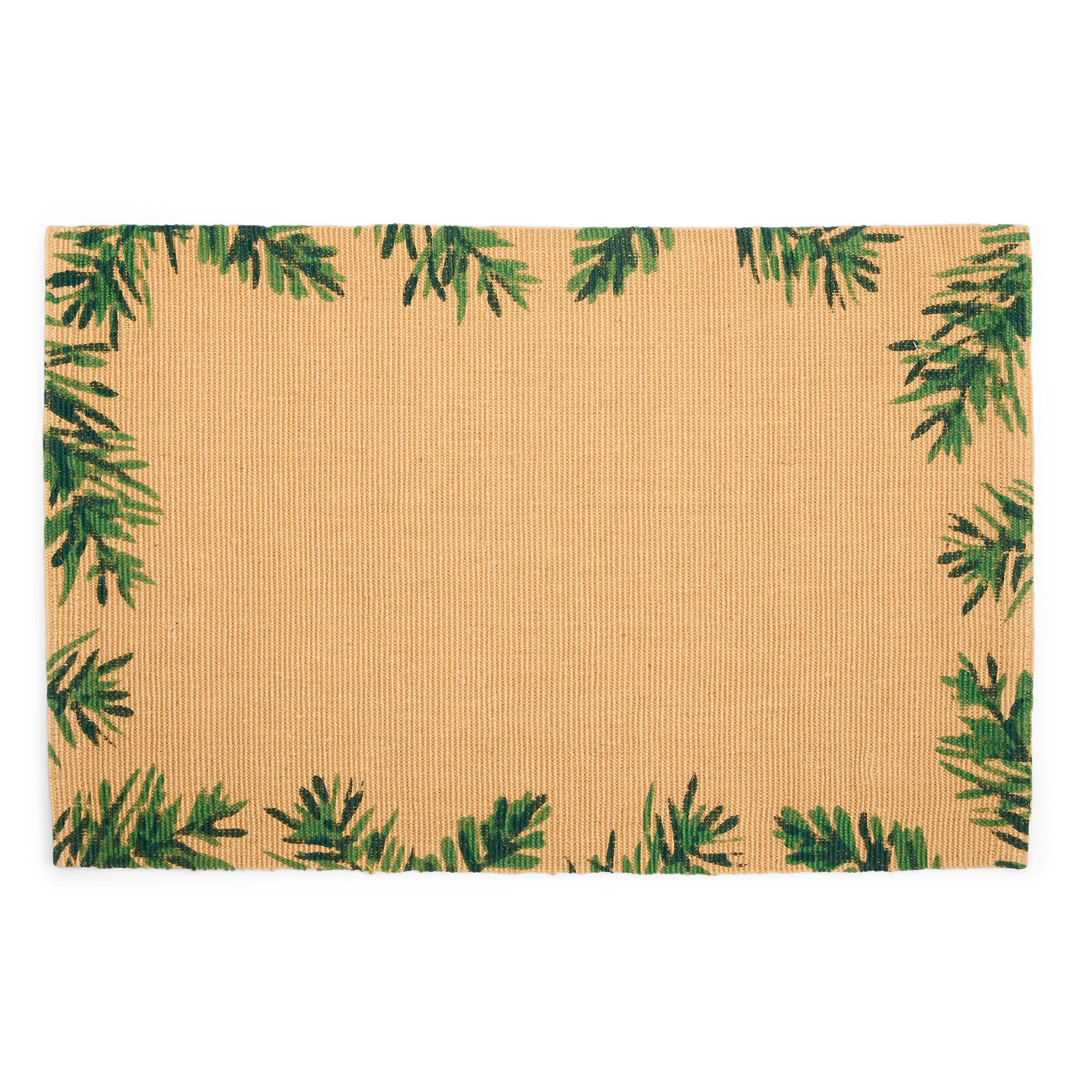 North Pole Trading Co. Christmas Tree Set Indoor Outdoor Rectangular Doormat
