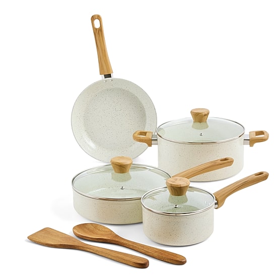 Cooks Speckle Ceramic 9-pc. Cookware Set