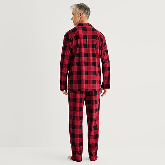 North Pole Trading Co. Mens Fleece Long Sleeve 2-pc. Matching Family Pajama Set