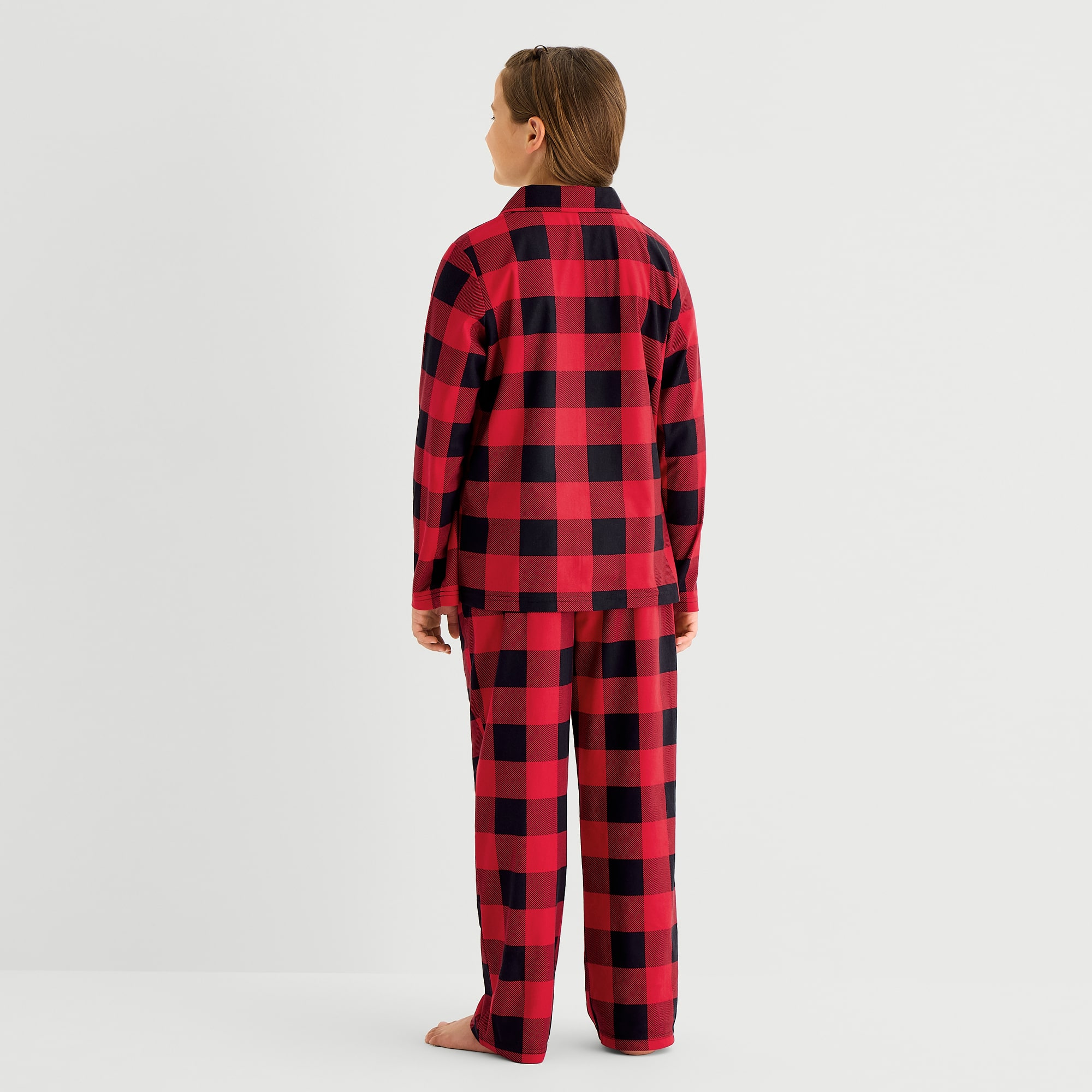 North Pole Trading Co. Little & Big Kid Boys Fleece Long Sleeve 2-pc. Pajama Set