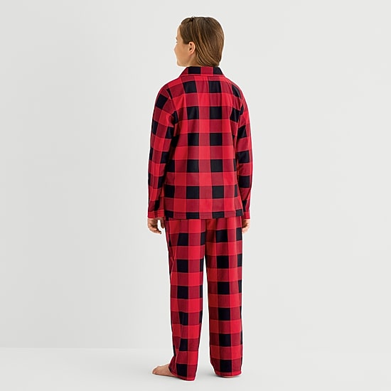North Pole Trading Co. Little & Big Kid Boys Fleece Long Sleeve 2-pc. Pajama Set