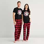 North Pole Trading Co. Mix & Match Unisex Adult Fleece Matching Family Pajama Pants