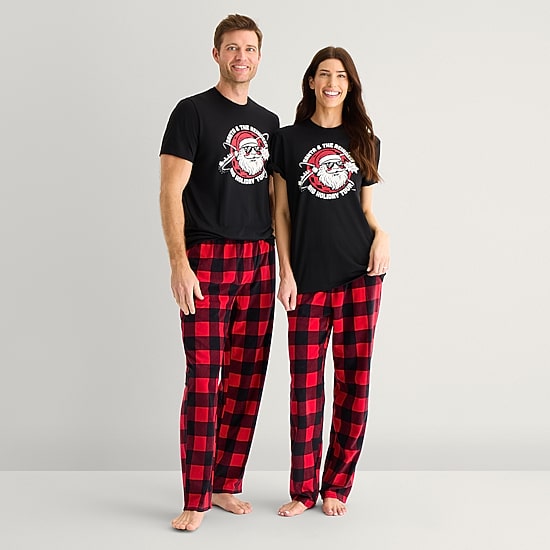 North Pole Trading Co. Unisex Adult Fleece Matching Family Pajama Pants