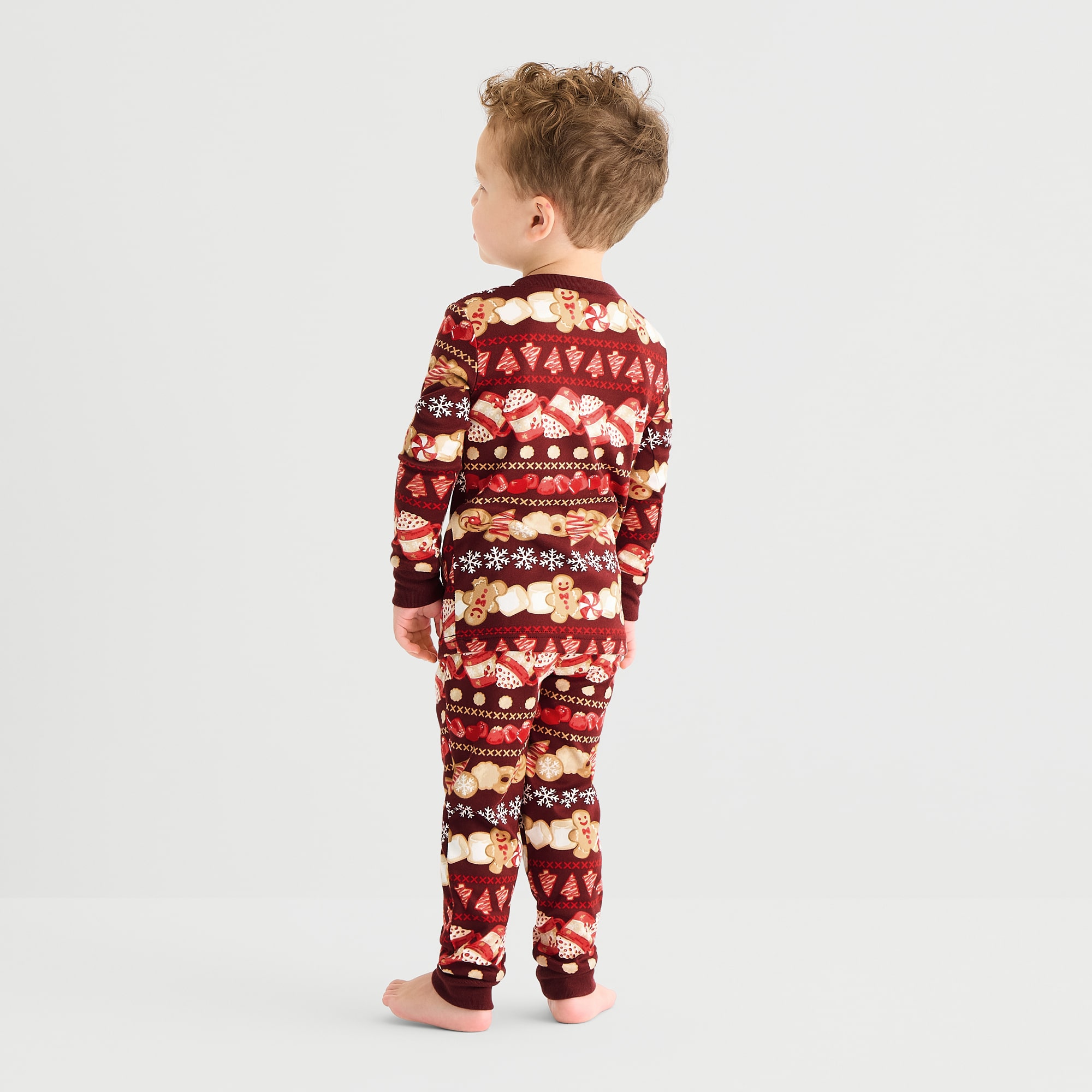 North Pole Trading Co. Toddler Unisex Crew Neck Long Sleeve 2-pc. Pajama Set