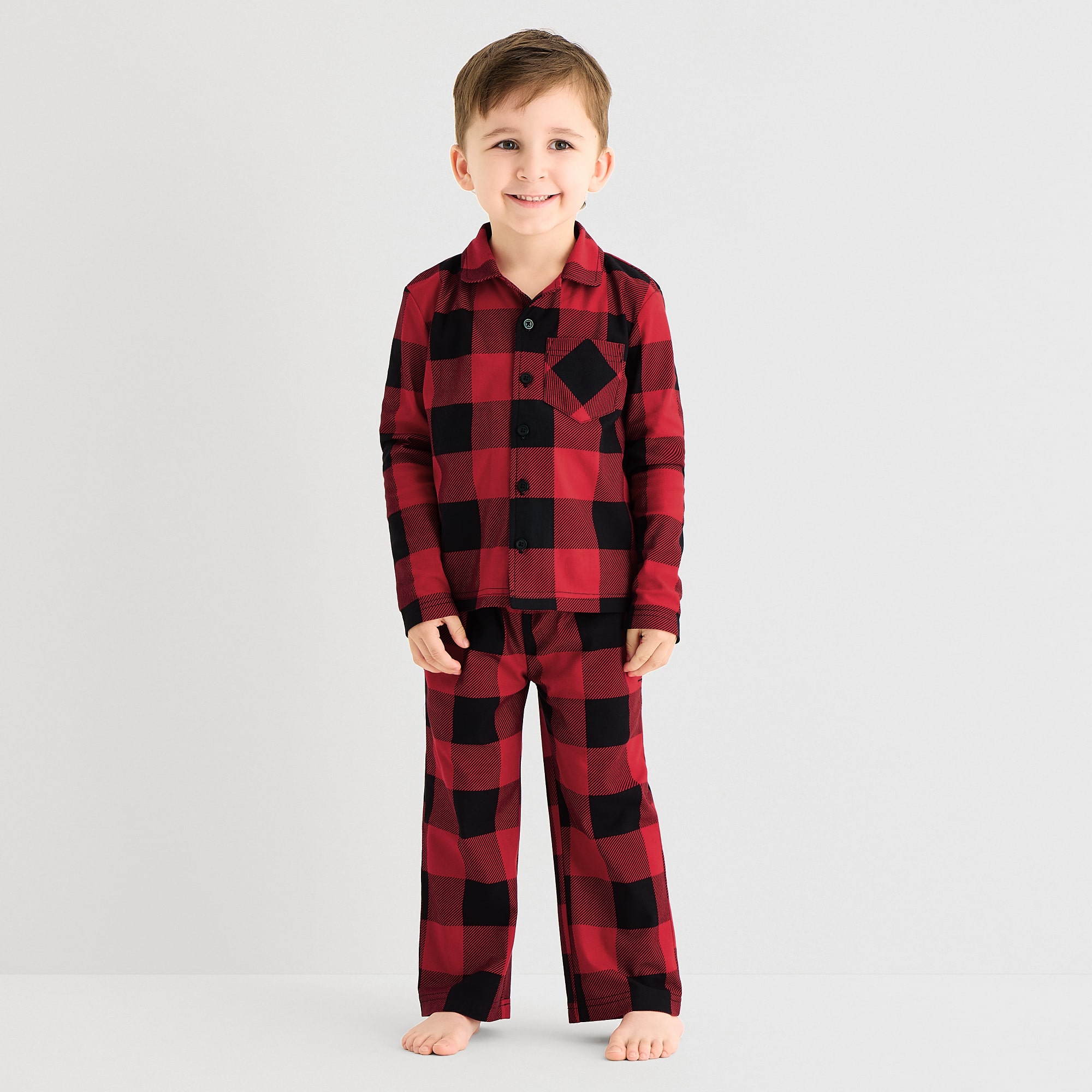 North Pole Trading Co. Toddler Boys Fleece Long Sleeve 2-pc. Pajama Set