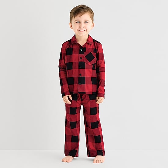 North Pole Trading Co. Toddler Boys Fleece Long Sleeve 2-pc. Pajama Set