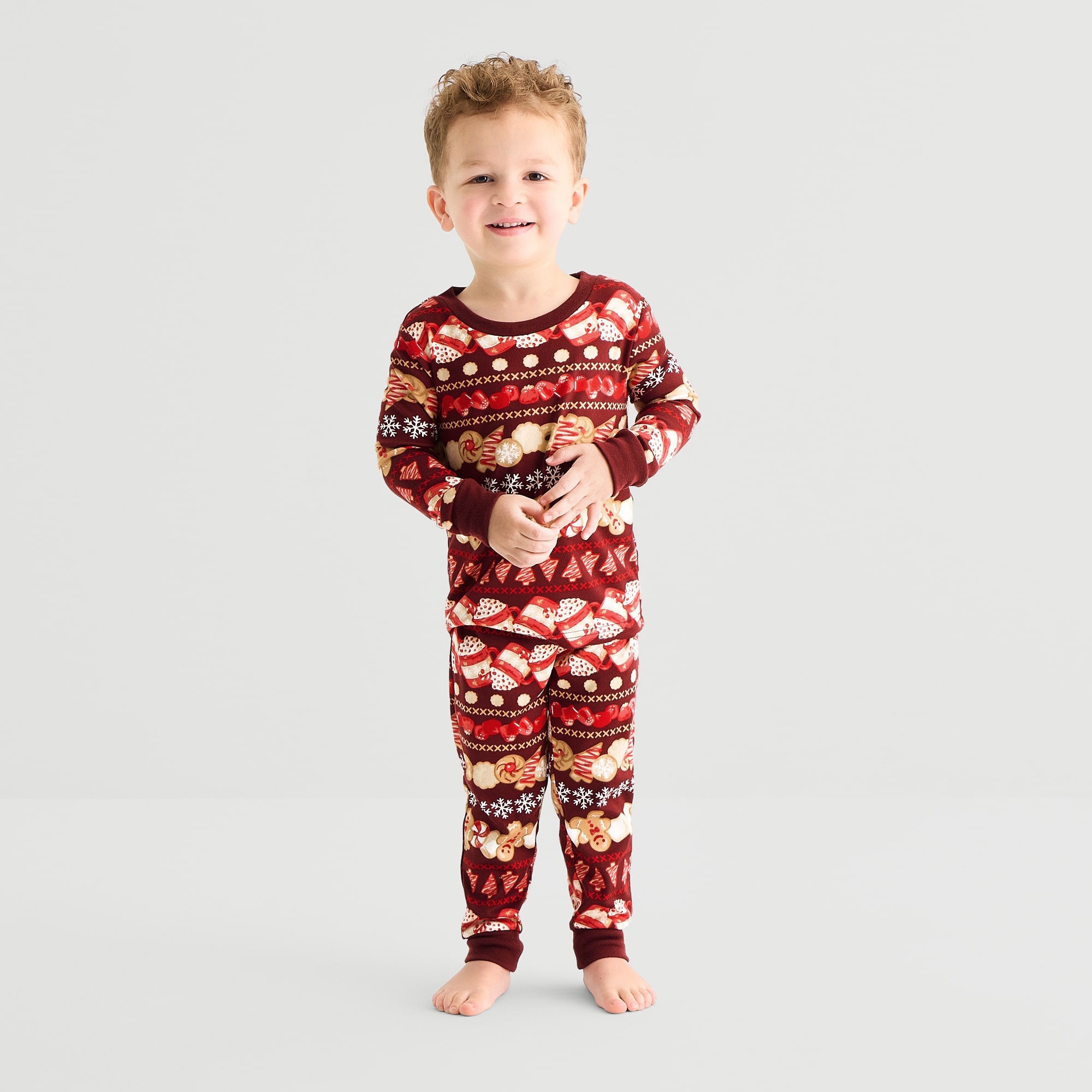 North Pole Trading Co. Toddler Unisex Crew Neck Long Sleeve 2-pc. Pajama Set
