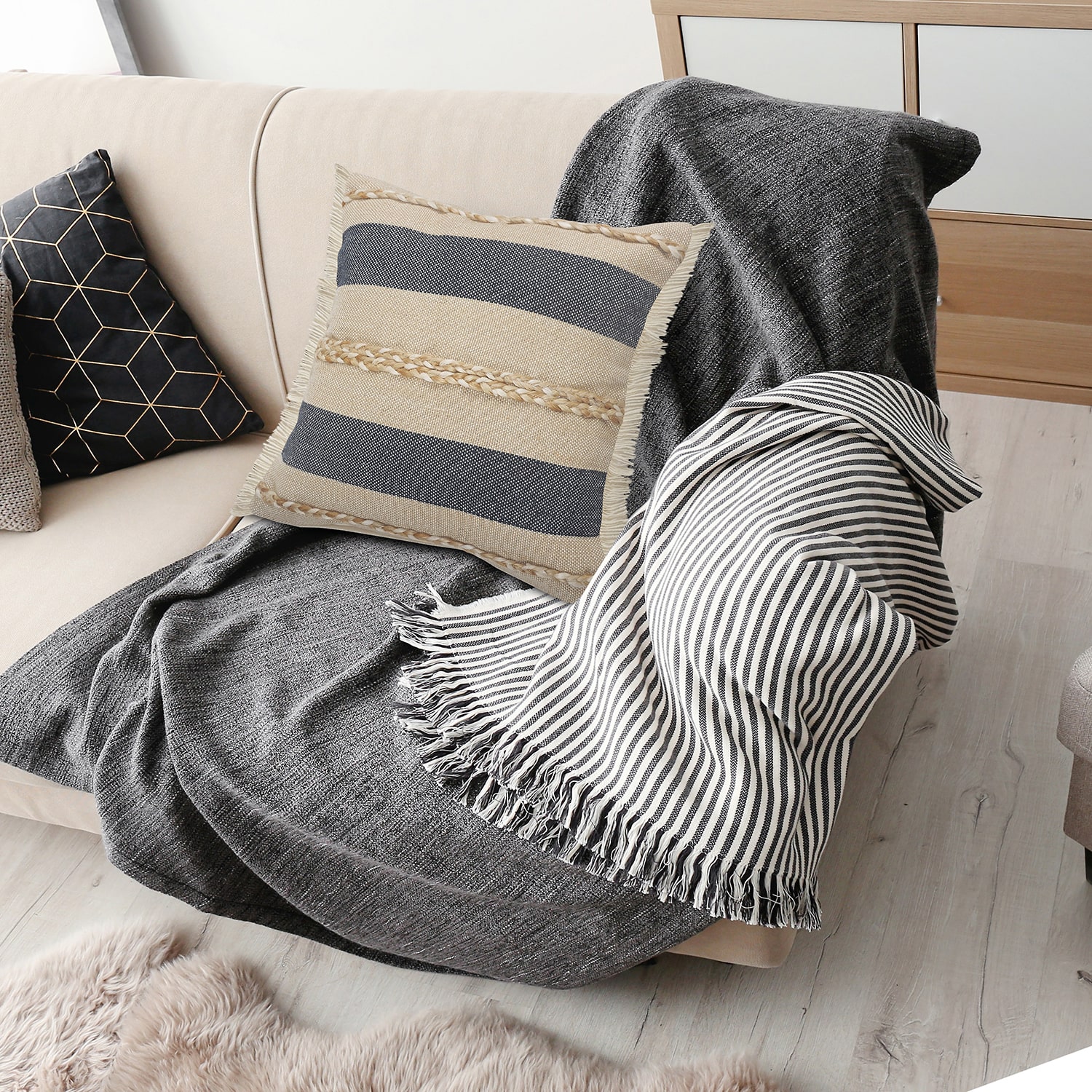 LR Home Hallie Square Throw Pillow