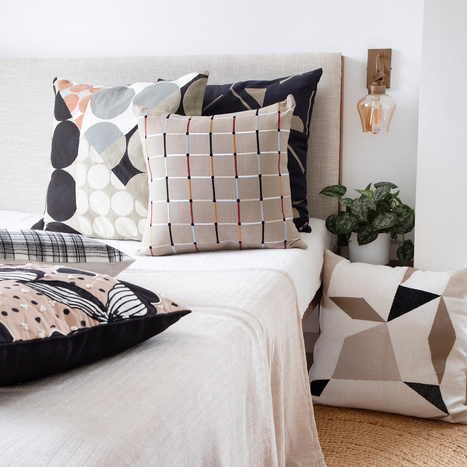 LR Home Myla Square Throw Pillow