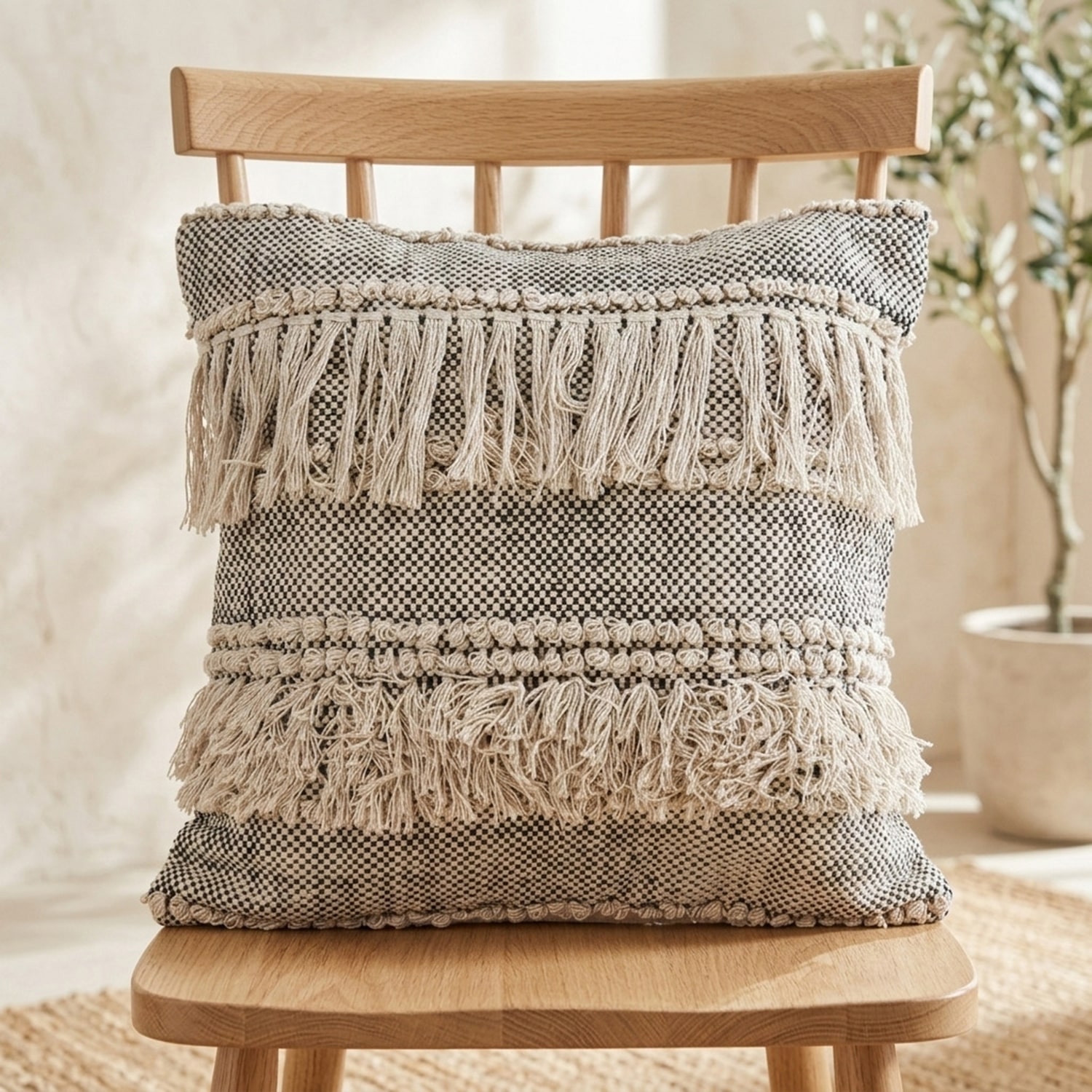 LR Home Elen Square Throw Pillow