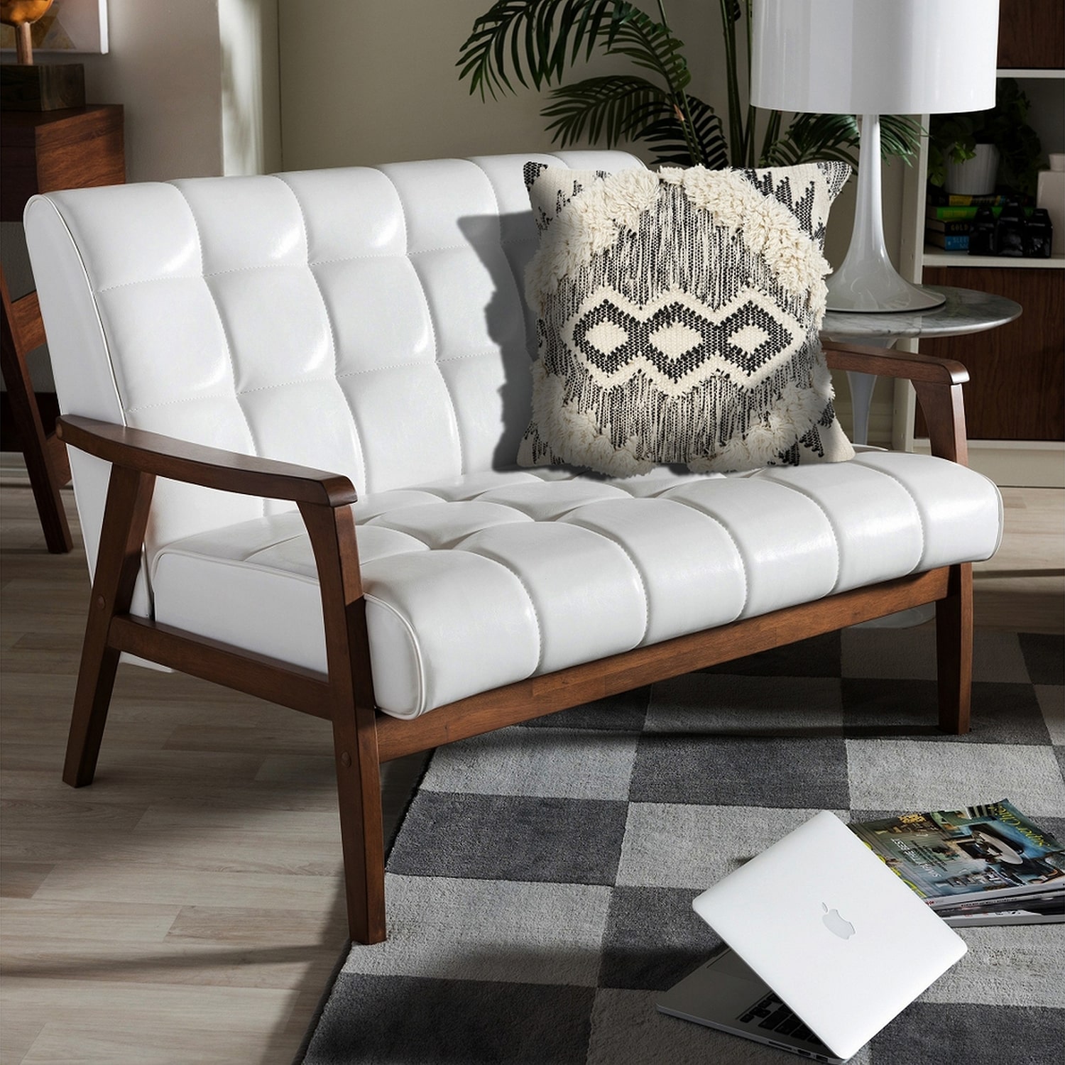 LR Home Iris Square Throw Pillow