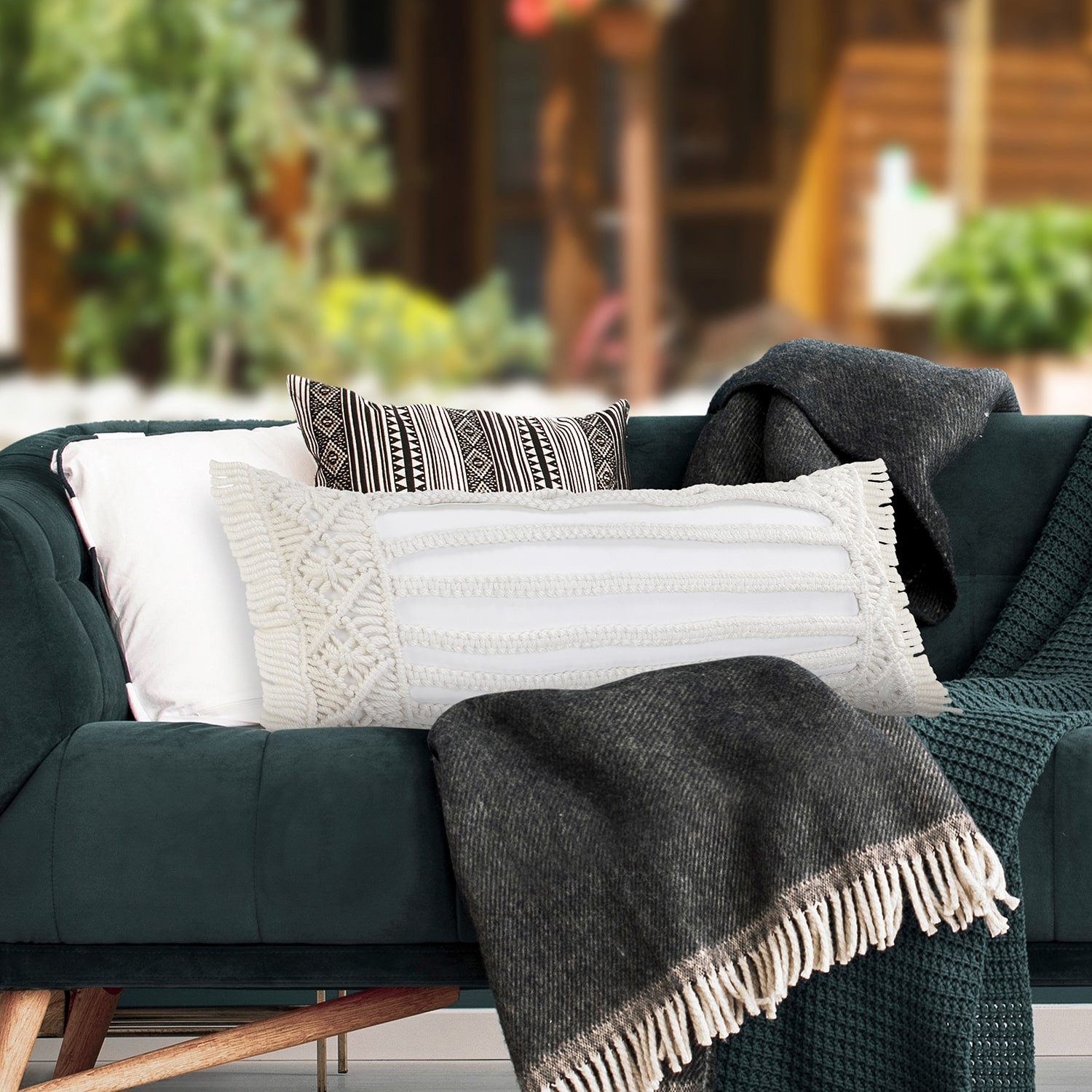 LR Home Juni Lumbar Pillow