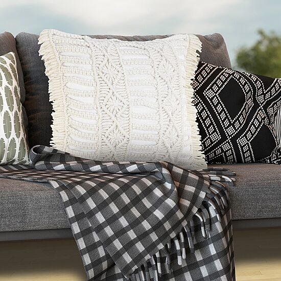 LR Home Quin Square Throw Pillow