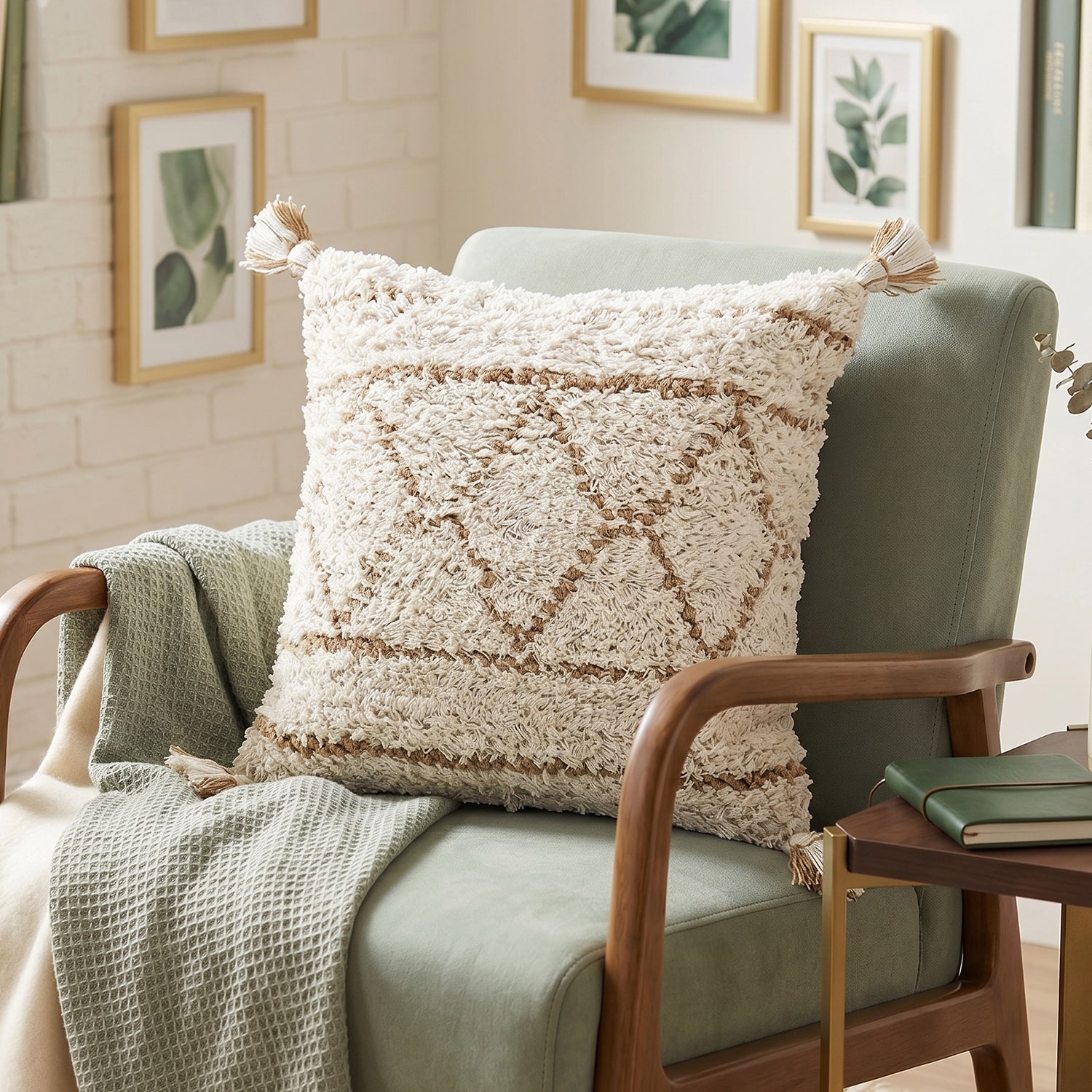 LR Home Lyla Square Throw Pillow