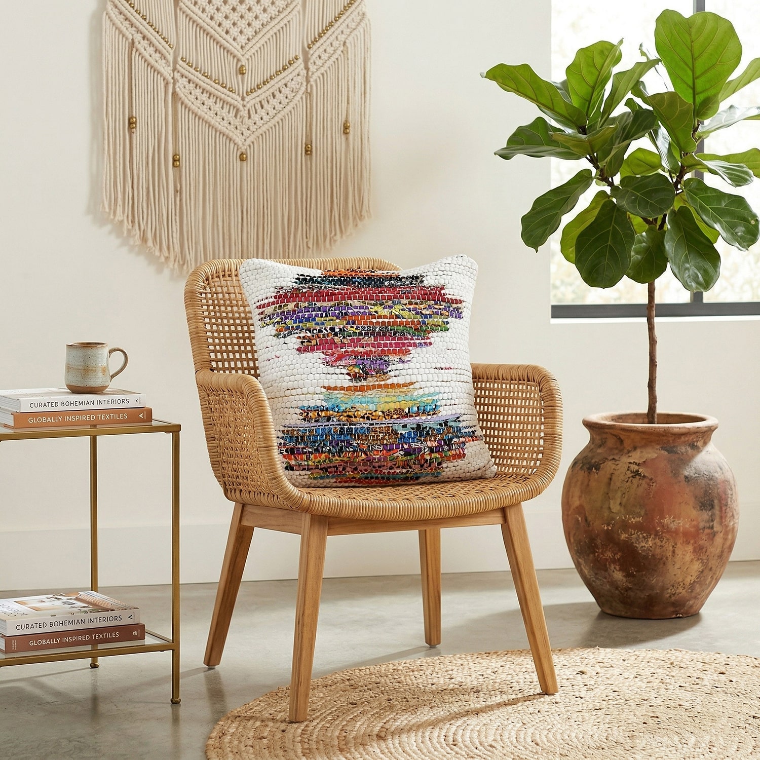 LR Home Anna Square Throw Pillow