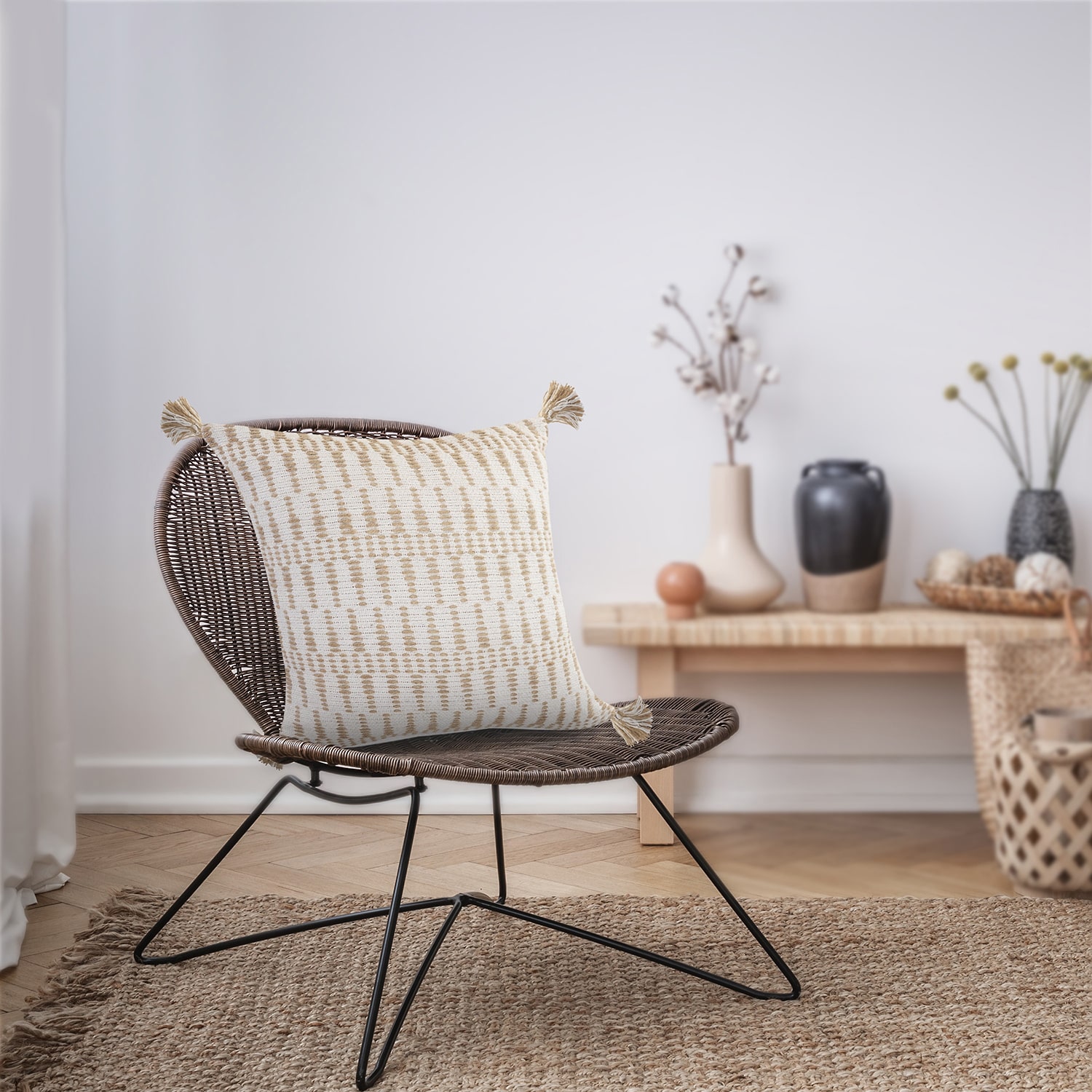 LR Home Sara Square Throw Pillow