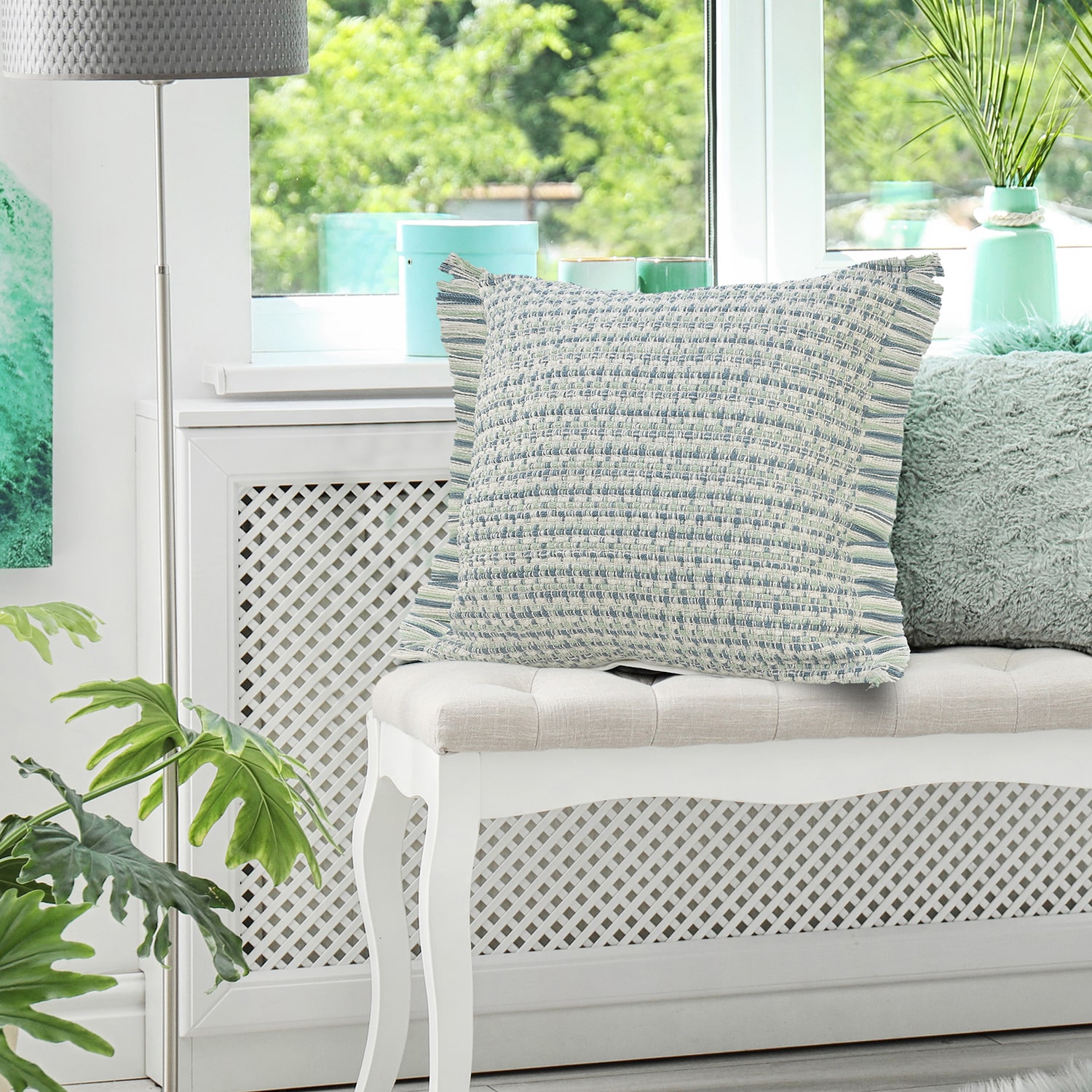 LR Home Alli Square Throw Pillow