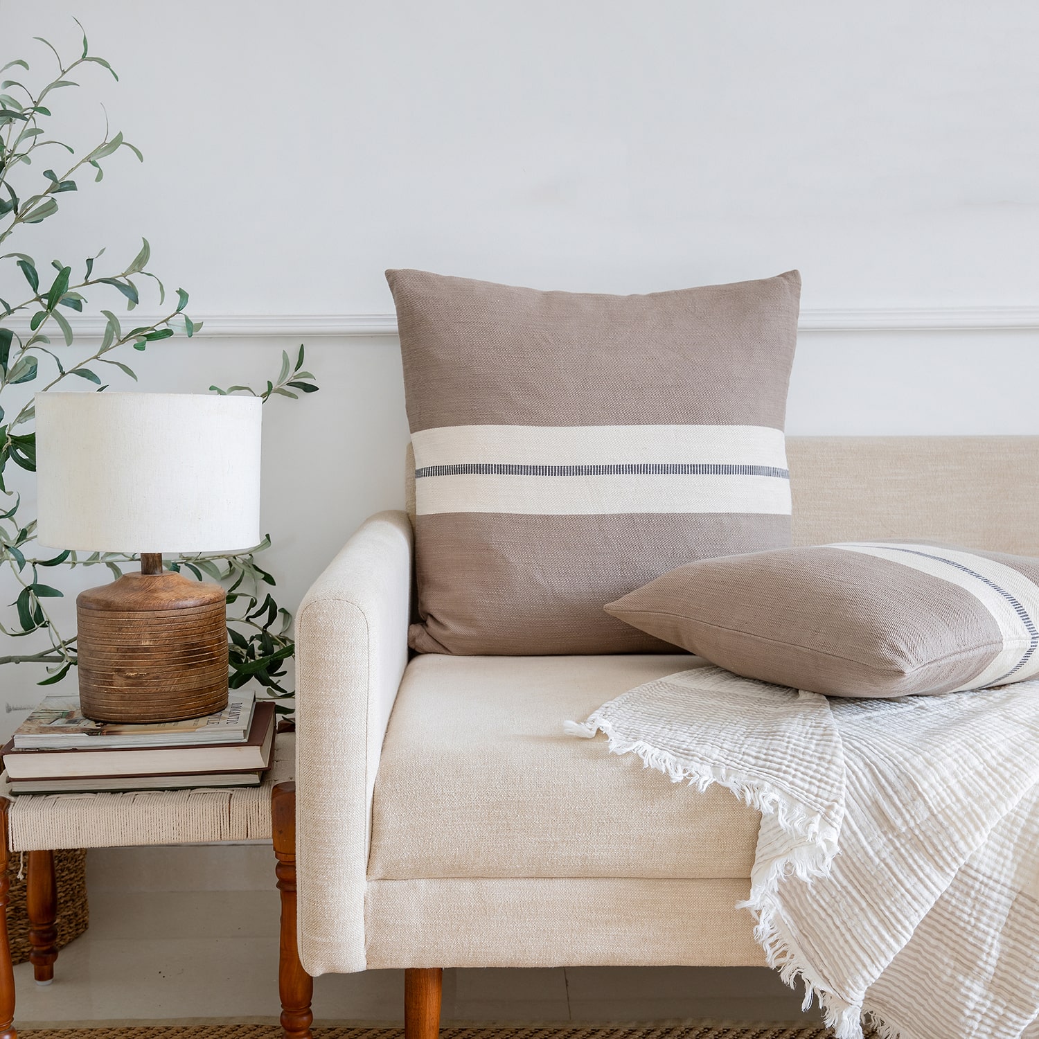 LR Home Lia Square Throw Pillow