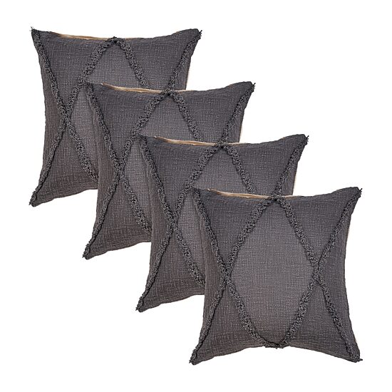 LR Home Leah 4-pc. Square Throw Pillow