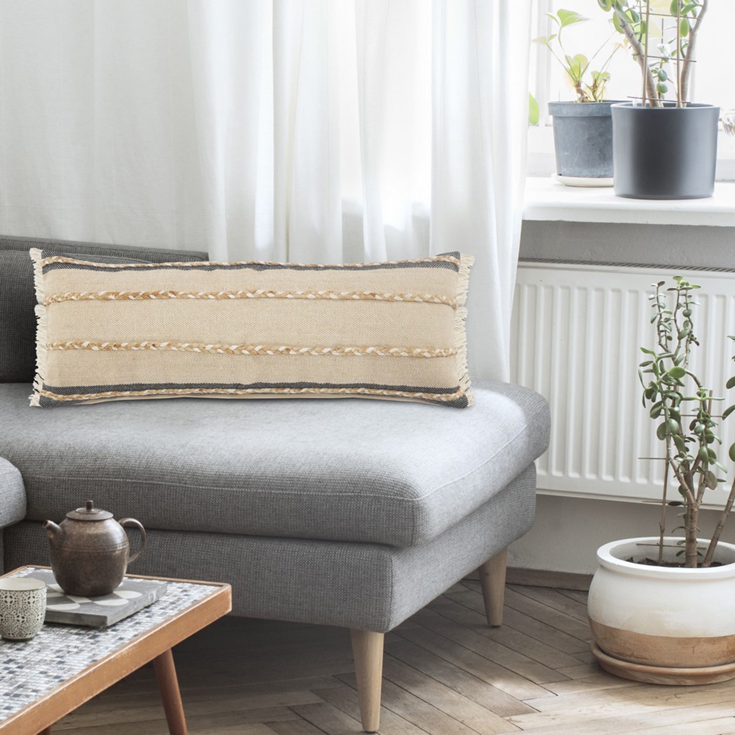 LR Home Rose Lumbar Pillow