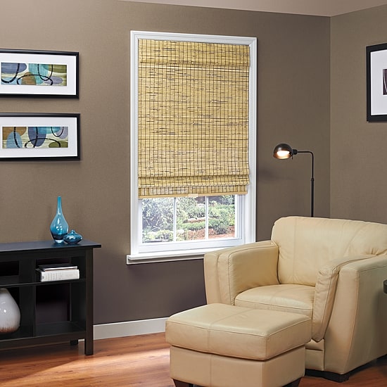 Burnout Bamboo Cordless Roman Shade