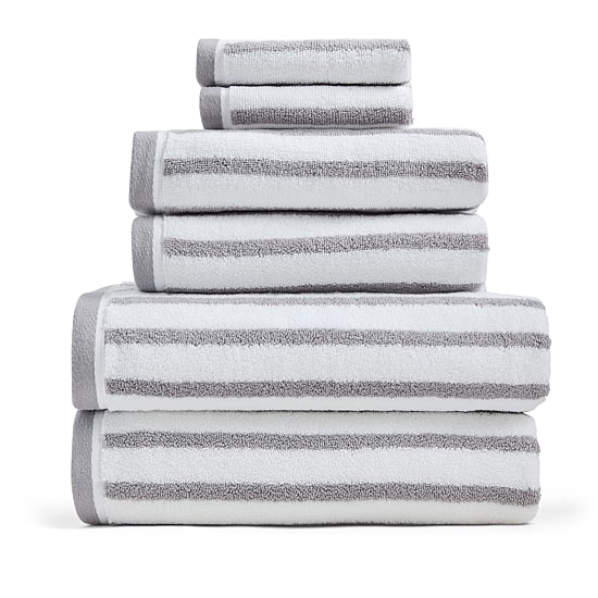 Liz Claiborne Signature Plush Stripe Bath Towel