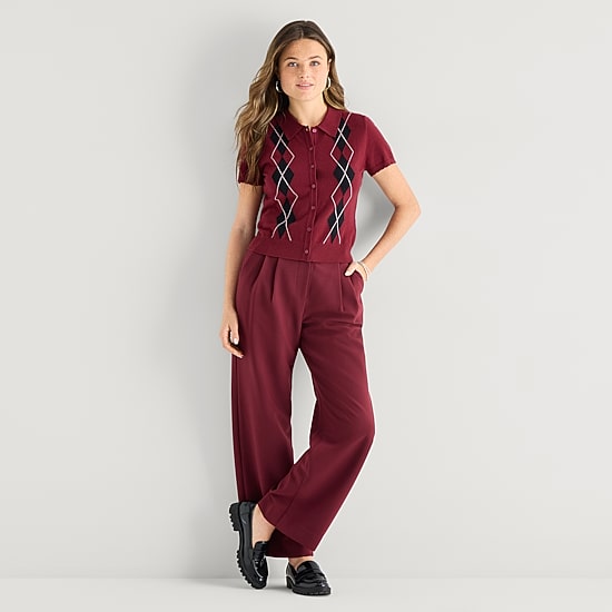 by&by Juniors Womens Short Sleeve Pullover Sweater