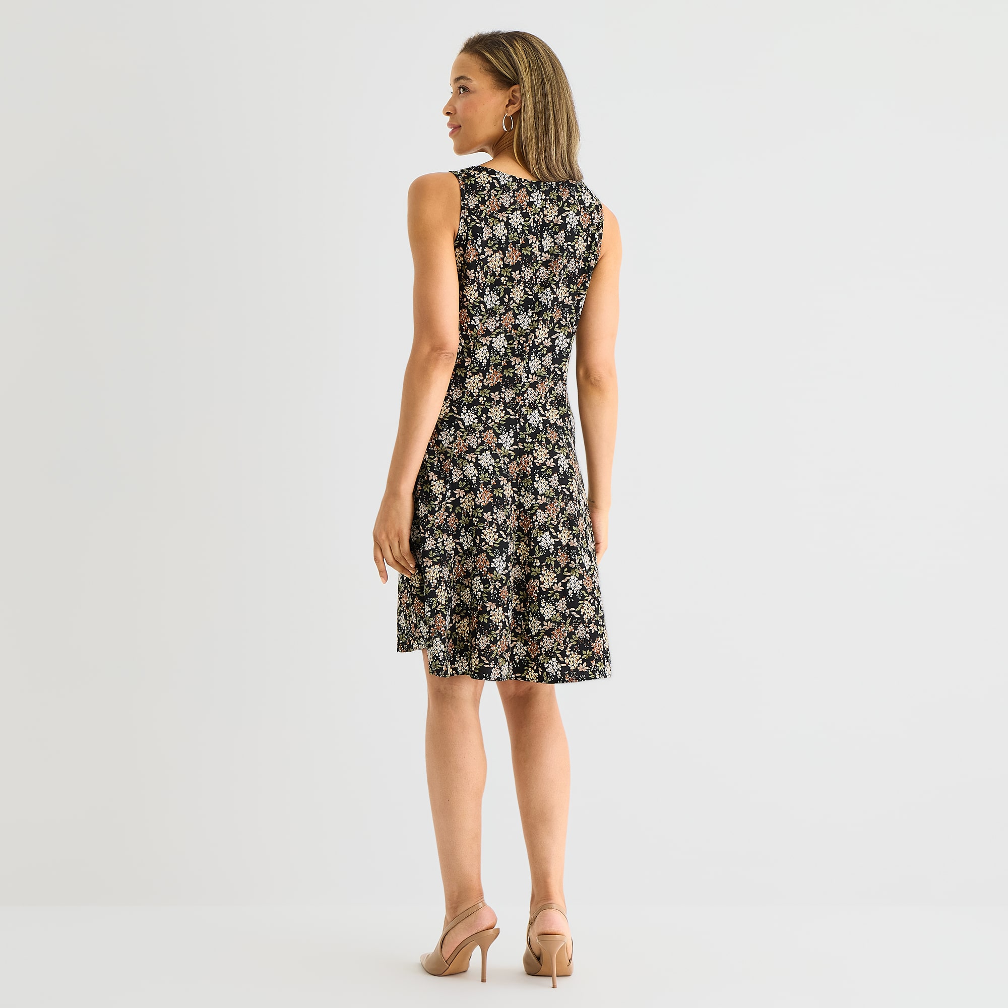 Perceptions Womens Floral Jacket Dress