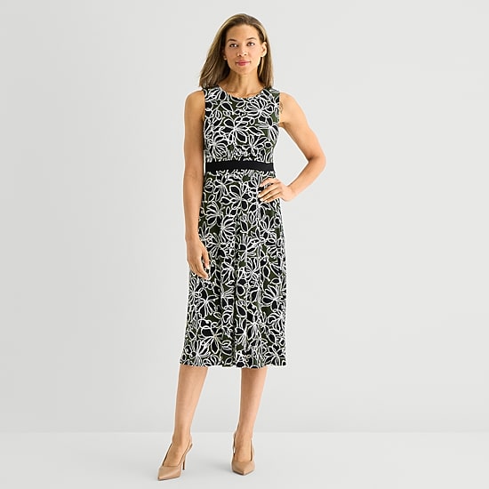 Studio 1 Womens Floral Jacket Dress