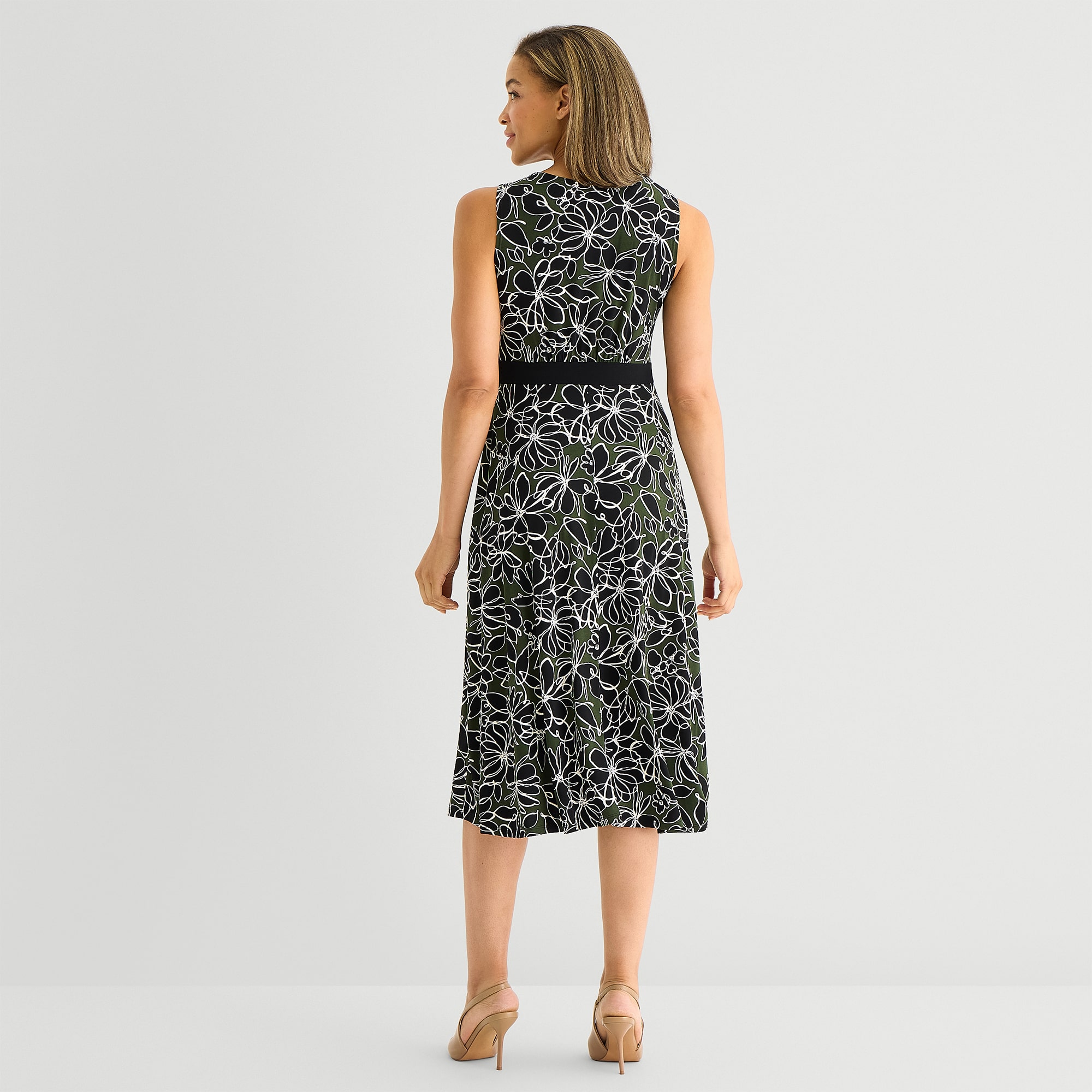 Studio 1 Womens Floral Jacket Dress