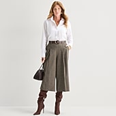 Liz Claiborne Womens Wide Leg Mid Rise Gaucho Pant