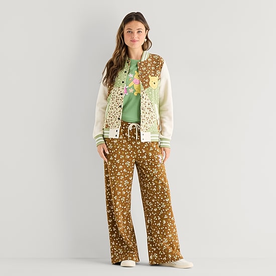 Womens Juniors Winnie The Pooh Bomber Jacket