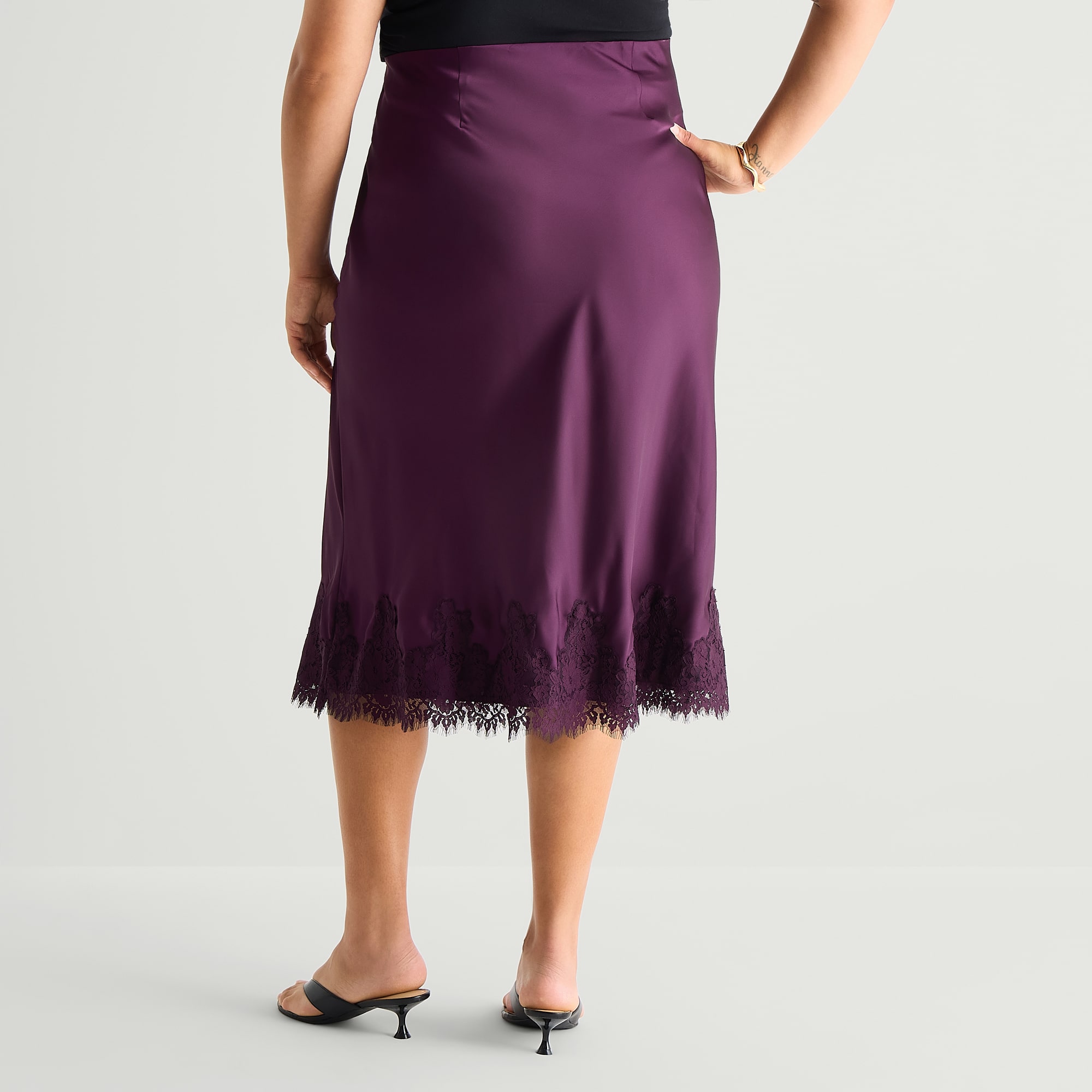 Worthington Womens Plus A-Line Skirt