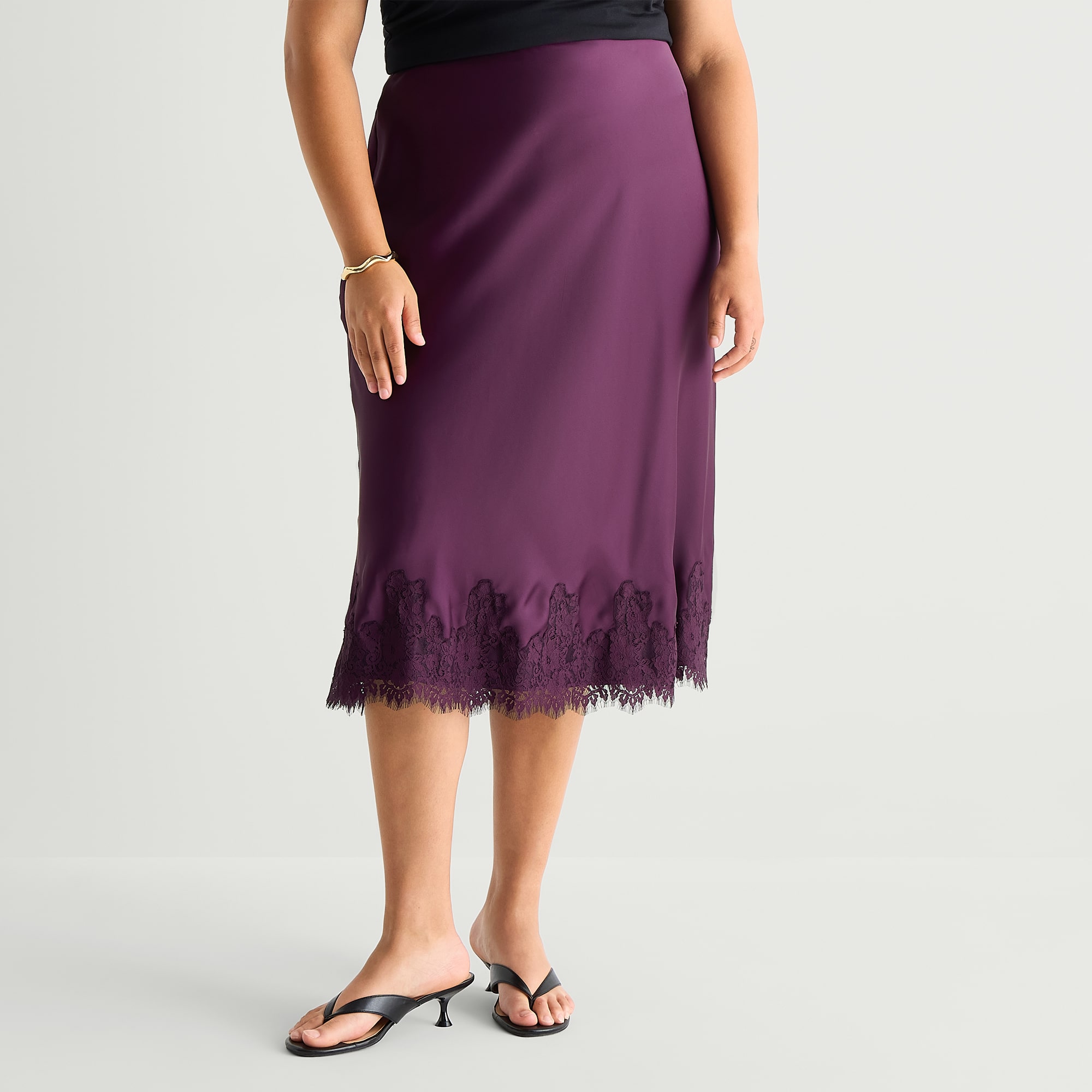 Worthington Womens Plus A-Line Skirt