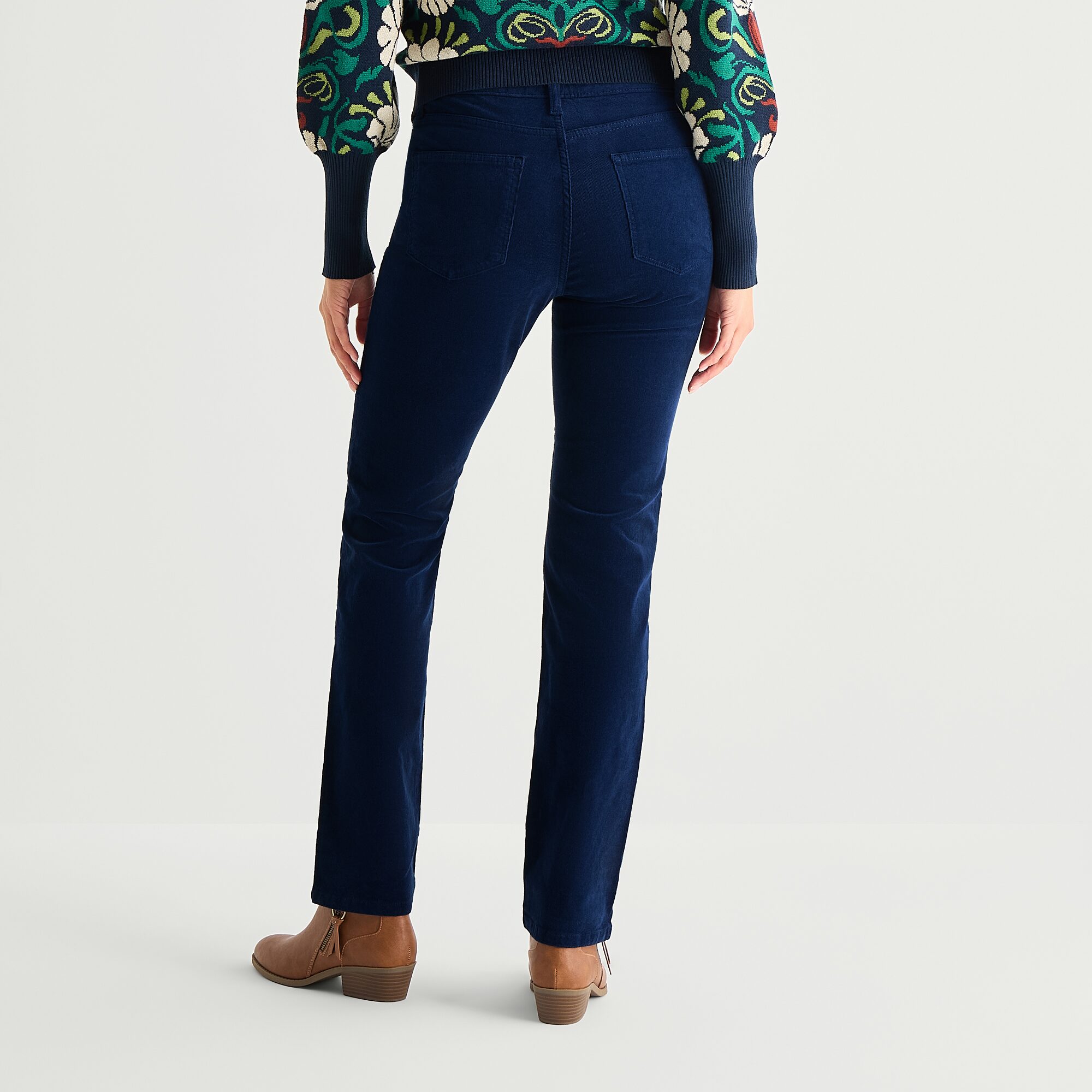 St. John's Bay Womens Tall Mid Rise Straight Corduroy Pant