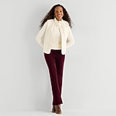 St. John's Bay Womens High Rise Bootcut Corduroy Pant